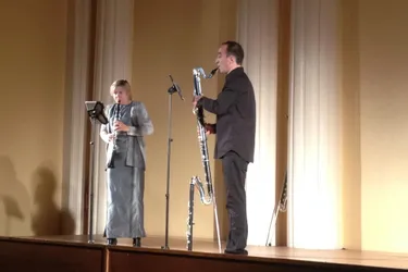 Duo de clarinettes pour le premier concert des rencontres musicales