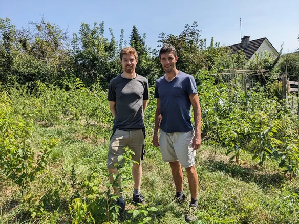 La pépinière, créée récemment à Dornecy par Mathieu Proust et Kilian ...