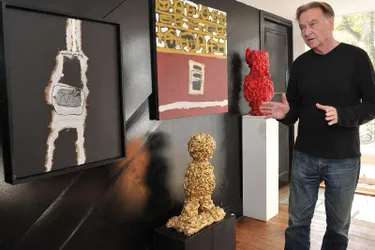 Les toiles et sculptures de Gérard Testa à la galerie AR’TM