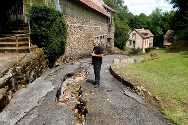 Un torrent de boue a causé d'importants dégâts au Moulin de Piot en Creuse