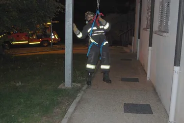 Les pompiers en manœuvre à Meaulne