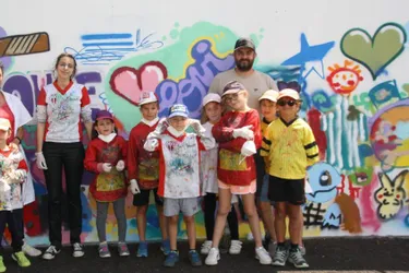 Street art avec les enfants de l’accueil de loisirs Jean-Mermozé
