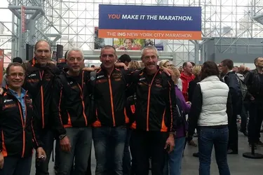 Cinq Thiernois du club de la Fraternelle ont couru le marathon de New York, début novembre