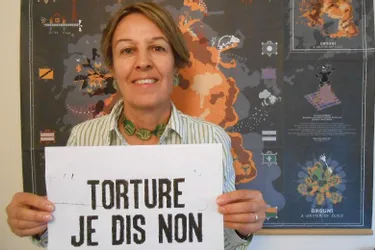 Rassemblement à Issoire pour lutter contre la torture