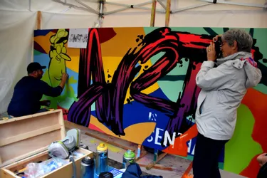Des œuvres de street art ont été réalisées à Issoire (Puy-de-Dôme)