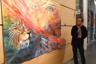 Mickaël Fayard expose ses dernières toiles dans la galerie Jean-Claude Simon au Conseil général