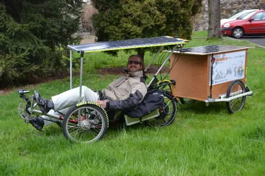 Le Ponot Sylvain Machefert partira le 15 juin, sur vélo solaire, de Chambery jusqu’au Kazakhstan
