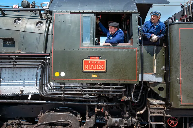 Locomotive à Vapeur REE Modèles 141 E672 – Verte, échelle Standard, Prête à L'emploi