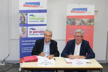 Signature de convention entre la CCI et Initiative Cantal