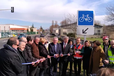 Inauguration d'une piste cyclable entre Lemdpes et Clermont-Ferrand