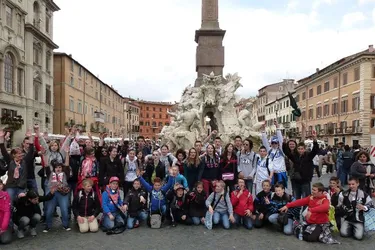 Les collégiens visitent Florence et Rome