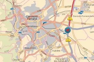 Accident sur l'A75 et ralentissements à hauteur de Clermont-Ferrand
