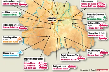 Sécurité routière : moins d'accidents mais autant de morts dans le Puy-de-Dôme [carte et infographie]