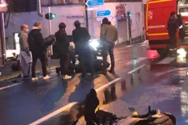 Le pilote d'un deux-roues évacué à l'hôpital après un accident à Clermont-Ferrand