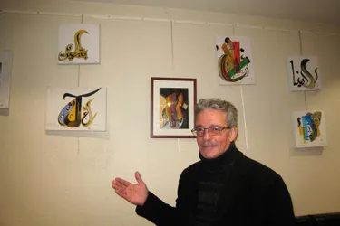 Mohamed Chbouk expose au bar Les Régates.