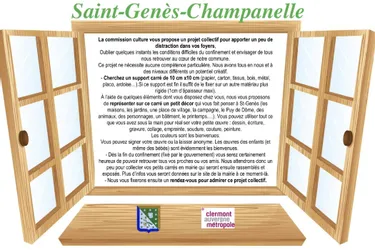 Une animation culturelle pour les habitants de Saint-Genès-Champanelle (Puy-de-Dôme)