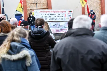 A Merlines (Corrèze), forte mobilisation pour le rétablissement du tronçon ferroviaire entre Ussel et Laqueuille