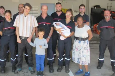 Le centre de secours a reçu la visite d’une famille et d’un bébé qu’il n’oubliera pas
