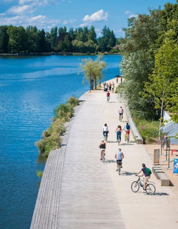 Le parc Napoléon III et les bords de l'Allier à Vichy
