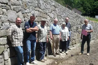 Un mur restauré rue Elie-Sergues