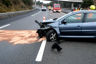Perte de contrôle sur l'A75 à Loubaresse (Cantal), les passagers indemnes