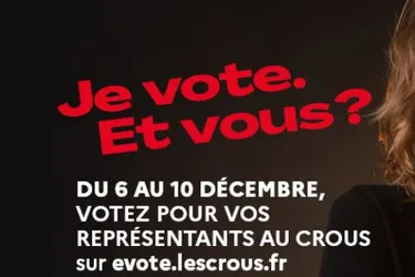 Les étudiants de l'académie de Clermont-Ferrand votent du 6 au 10 décembre pour élire leurs représentants au Crous
