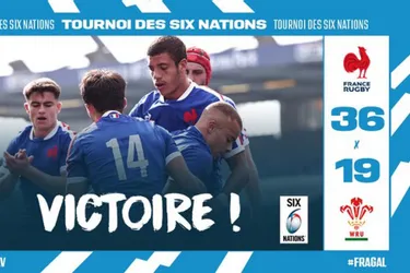 Tournoi des VI Nations U20 : la France sans Tixeront (ASM), forfait, domine le pays de Galles (36-19)