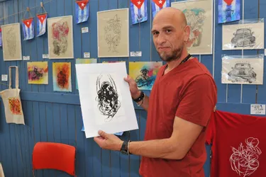 Deux peintres cubains sont présents à la Foire de Cournon, à l’expo « Viva Cuba »