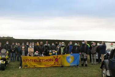 Les motards en balade dans les Combrailles sont solidaires avec le Téléthon du Pays de Vitrac (Puy-de-Dôme)