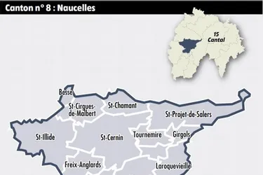 Canton de Naucelles : périurbain au sud, rural au nord