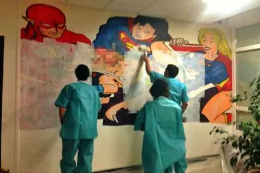 Fresque du CHU : des médecins soutiennent les internes incriminés