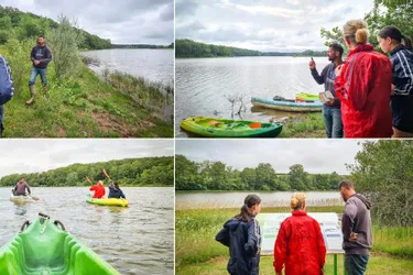 Quatre raisons de participer aux sorties en kayak organisées par l'Adater sur l'étang de Goule à Valigny (Allier)