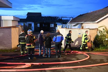 Une maison détruite par un incendie à Lezoux (Puy-de-Dôme)