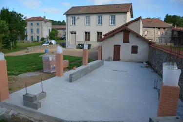 Les travaux de l'annexe de la mairie de Saint-eloy-la-Glacière avancent